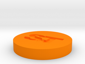 MagnetRingHaken - Badge in Orange Processed Versatile Plastic