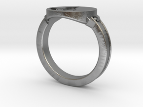 Dark Souls inspired Wolf Ring in Natural Silver: 7.5 / 55.5