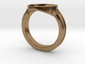 Dark Souls inspired Wolf Ring in Natural Brass: 7.5 / 55.5
