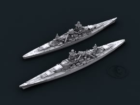 KM BC Scharnhorst [1943] in White Natural Versatile Plastic: 1:1800