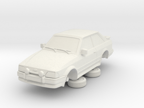 Ford Escort Mk4 1-87 2 Door Rs Turbo Hollow (repai in White Natural Versatile Plastic