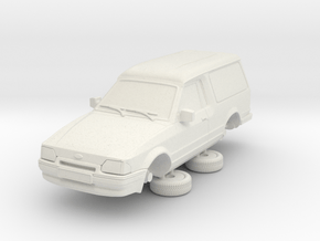 Ford Escort Mk4 1-87 2 Door Large Van Hollow (repa in White Natural Versatile Plastic