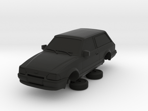 Ford Escort Mk4 1-76 2 Door Small Van Hollow (repa in Black Natural Versatile Plastic