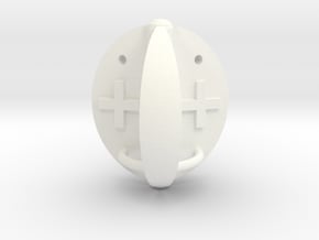 Fudge Covered Apple Die in White Processed Versatile Plastic: d6