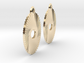 Tubes Earring Pair in 14k Gold Plated Brass