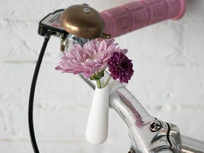 Bud Vase for your Bike in White Processed Versatile Plastic