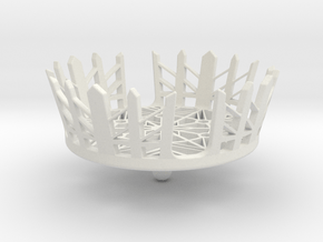 Dorm Bedside Cup Holder in White Natural Versatile Plastic