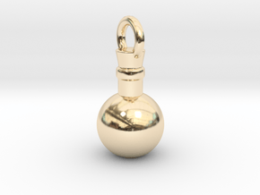 Potion Pendant/Keychain in 14K Yellow Gold
