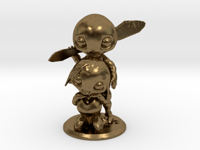 Cute Head V3 Momma And Daddy in Natural Bronze