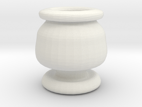 Mini Apothecary Pot - style 3 in White Natural Versatile Plastic