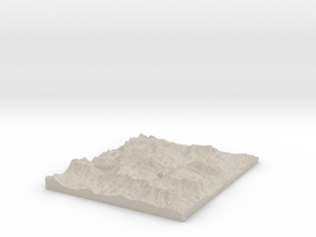Model of Berchtesgaden Alps in Natural Sandstone