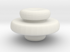 Mini Apothecary Pot Lid in White Natural Versatile Plastic