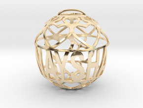 Naysha Lovaball in 14k Gold Plated Brass