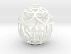 Jasmine Lovaball in White Processed Versatile Plastic