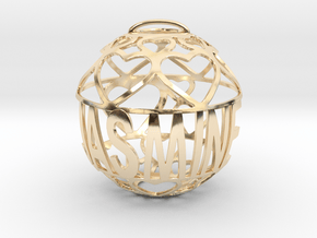 Jasmine Lovaball in 14k Gold Plated Brass