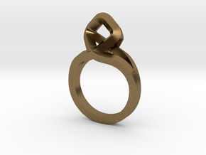 Sharp Rhythm Ring, us size 5 ,d=15,5 mm in Natural Bronze: 5 / 49