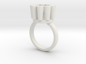 Lampadario Ring in White Natural Versatile Plastic