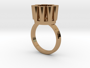 Lampadario Ring in Polished Brass