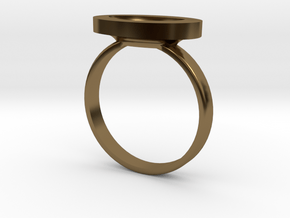 Nestle Ring M 17.5mm in Polished Bronze