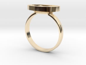Nestle Ring M 17.5mm in 14k Gold Plated Brass