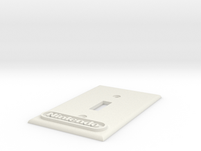Nintendo Switch plate cover in White Natural Versatile Plastic