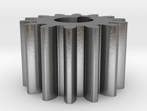 Cylindrical gear Mn=1 Z=14 AP20° Beta0° b=10 HoleØ in Natural Silver