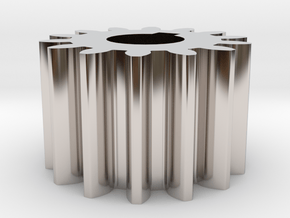 Cylindrical gear Mn=1 Z=14 AP20° Beta0° b=10 HoleØ in Platinum