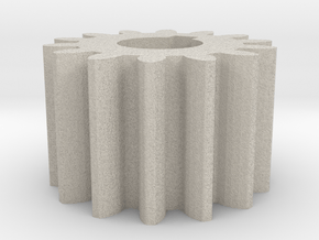 Cylindrical gear Mn=1 Z=14 AP20° Beta0° b=10 HoleØ in Natural Sandstone