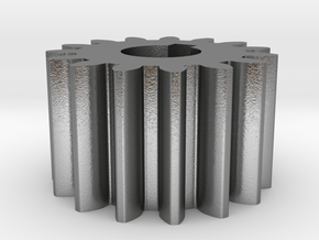 Cylindrical gear Mn=1 Z=15 AP20° Beta0° b=10 HoleØ in Natural Silver