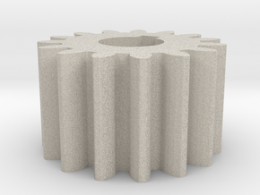 Cylindrical gear Mn=1 Z=15 AP20° Beta0° b=10 HoleØ in Natural Sandstone
