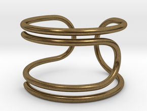 Paperclip Ring in Natural Bronze: 4 / 46.5