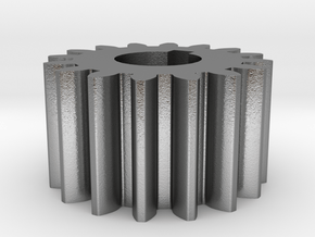 Cylindrical gear Mn=1 Z=16 AP20° Beta0° b=10 HoleØ in Natural Silver