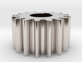 Cylindrical gear Mn=1 Z=16 AP20° Beta0° b=10 HoleØ in Platinum