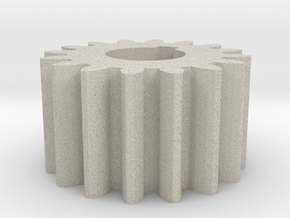 Cylindrical gear Mn=1 Z=16 AP20° Beta0° b=10 HoleØ in Natural Sandstone