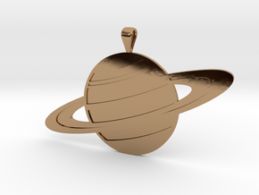 Saturn in Polished Brass