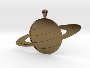 Saturn in Polished Bronze