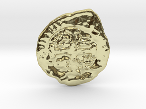 Goonies Style Coin in 18k Gold Plated Brass