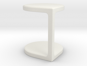 Miniature Coot Table - Gordon Guillaumier in White Natural Versatile Plastic: 1:12