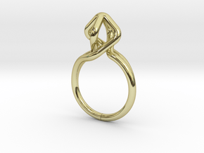 Dancing D.022, Ring US size 5.5, d=16mm in 18k Gold Plated Brass: 5.5 / 50.25