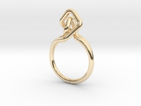 A-LINE Dancing D.02,US size 5.5, d=16mm in 14K Yellow Gold: 5.5 / 50.25