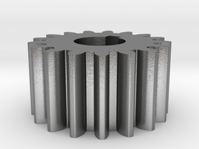 Cylindrical gear Mn=1 Z=17 AP20° Beta0° b=10 HoleØ in Natural Silver
