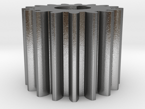 Cylindrical gear Mn=1 Z=17 AP20° Beta0° b=15 HoleØ in Natural Silver