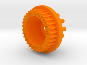 LHB 10mm 32T Wheel Pulley For Orangutan Kegals in Orange Processed Versatile Plastic