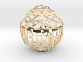 Victoria Lovaball in 14k Gold Plated Brass