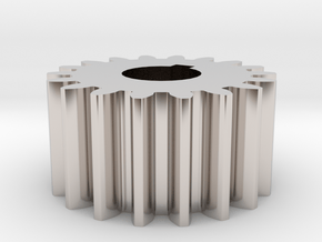 Cylindrical gear Mn=1 Z=18 AP20° Beta0° b=10 HoleØ in Platinum