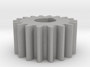 Cylindrical gear Mn=1 Z=18 AP20° Beta0° b=10 HoleØ in Aluminum