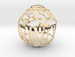 Trinity Lovaball in 14k Gold Plated Brass