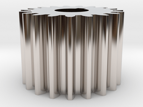 Cylindrical gear Mn=1 Z=19 AP20° Beta0° b=15 HoleØ in Platinum