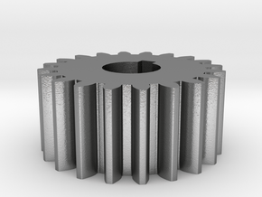 Cylindrical gear Mn=1 Z=20 AP20° Beta0° b=10 HoleØ in Natural Silver