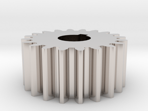 Cylindrical gear Mn=1 Z=20 AP20° Beta0° b=10 HoleØ in Platinum